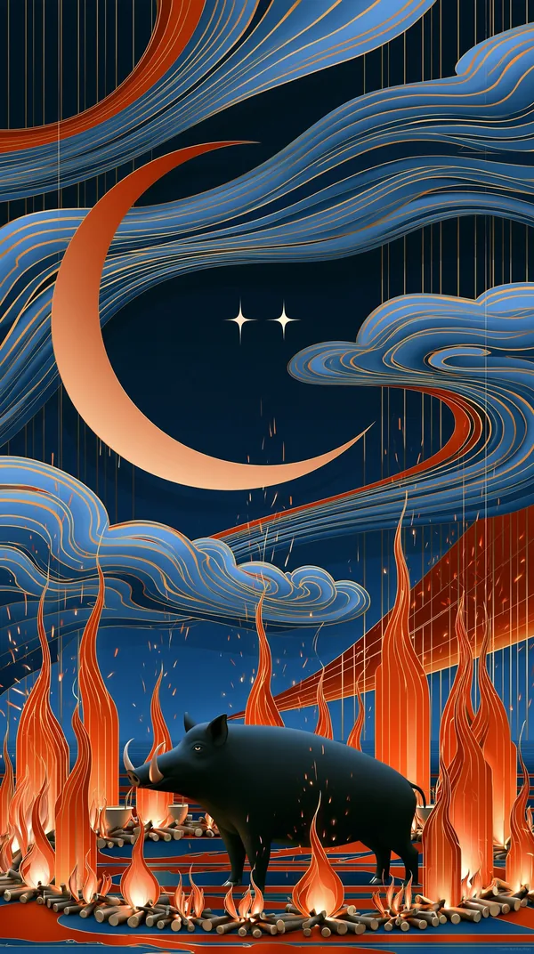 室 Encampment — I Ching Oracle card artwork