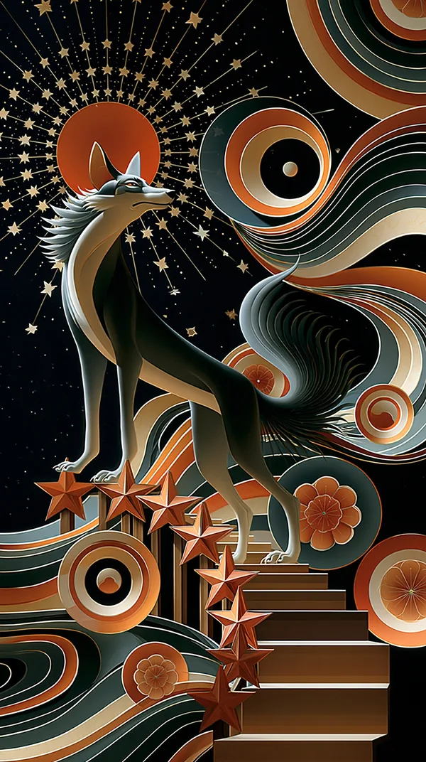 奎 Legs — I Ching Oracle card artwork