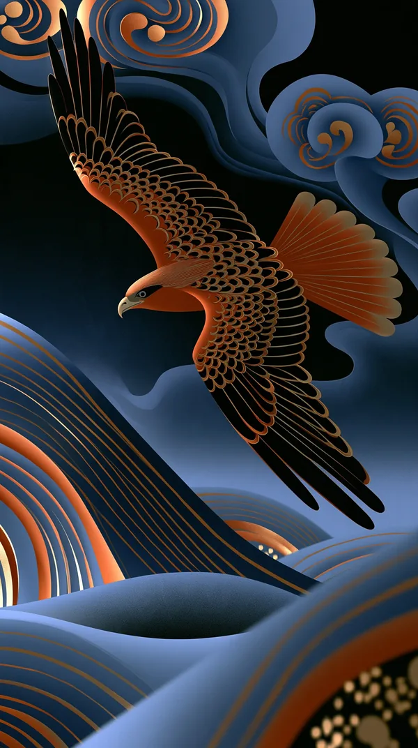 处暑 End of Heat — I Ching Oracle card artwork