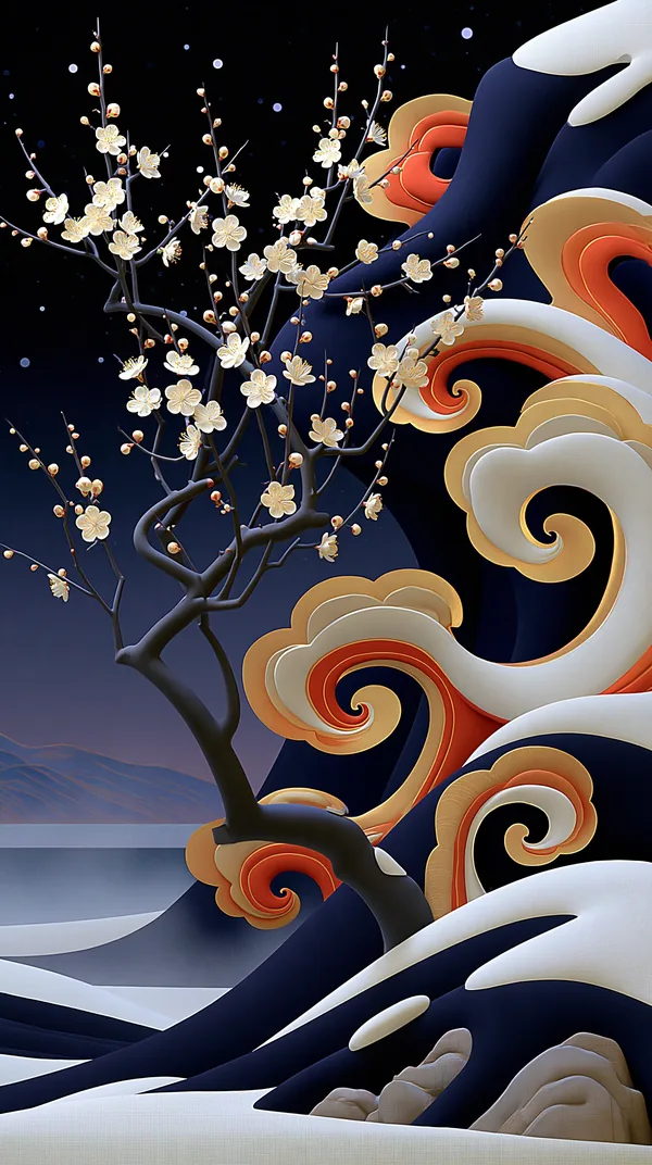 冬至 Winter Solstice — I Ching Oracle card artwork
